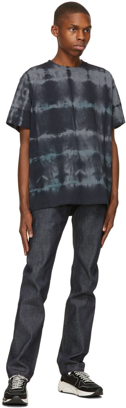 John Elliott Blue Hand-Dyed University T-Shirt