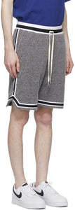 John Elliott Brown Fur Terry Game Shorts