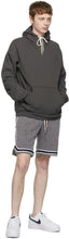 John Elliott Brown Fur Terry Game Shorts