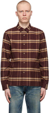 John Elliott Burgundy Check Sly Shirt - John Elliott Burgundy Check Scy Shirt - John Elliott Burgundy Check Sly Shirt.