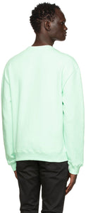 John Elliott Green Oversized Crewneck Sweatshirt