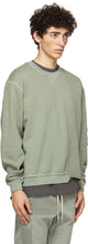 John Elliott Green Reconstructed Vintage Crew Sweatshirt