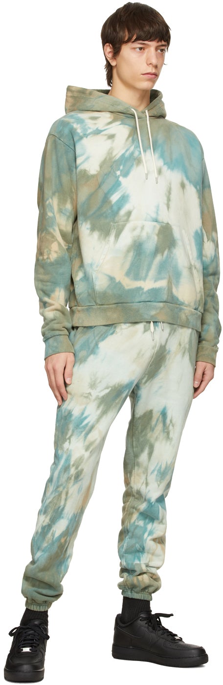 John Elliott Green Tie-Dye LA Lounge Pants