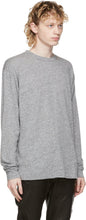 John Elliott Grey Classic University Long Sleeve T-Shirt