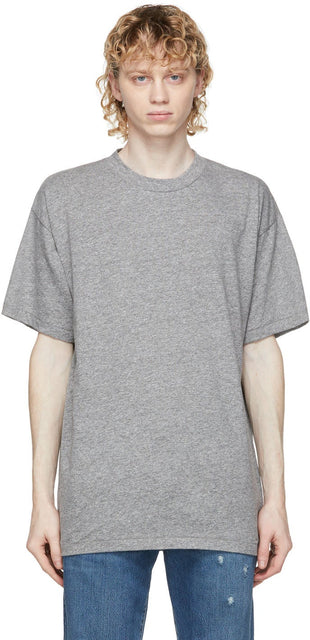 John Elliott Grey Classic University T-Shirt - T-shirt de l'Université classique John Elliott Grey Classic - John Elliott Grey Classic University T 셔츠