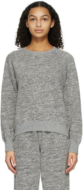 John Elliott Grey Cotton-Mix Sweatshirt - Sweat-shirt de mélange de coton gris John Elliott - John Elliott Gray Cotton-Mix 스웨터