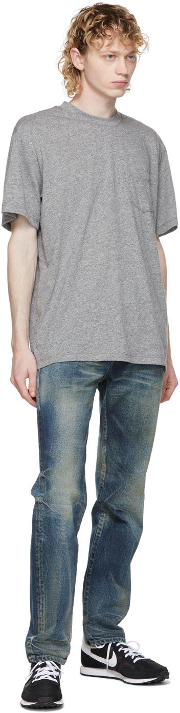 John Elliott Grey Lucky Pocket T-Shirt