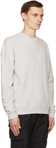 John Elliott Grey Oversized Crewneck Sweatshirt