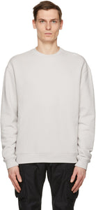 John Elliott Grey Oversized Crewneck Sweatshirt - Sweat-shirt Crewneck surdimensionné de John Elliott Grey - John Elliott Gray Crewided Crewneck Sweatshirt