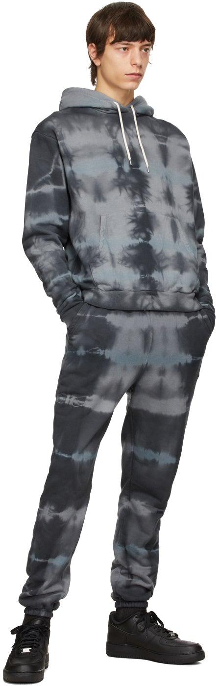 John Elliott Grey Tie-Dye LA Lounge Pants