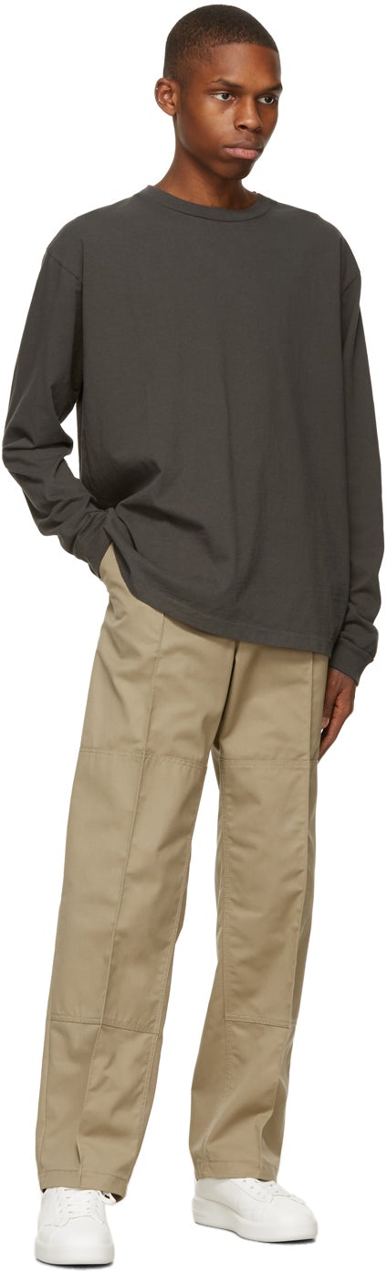 John Elliott Grey University Long Sleeve T-Shirt