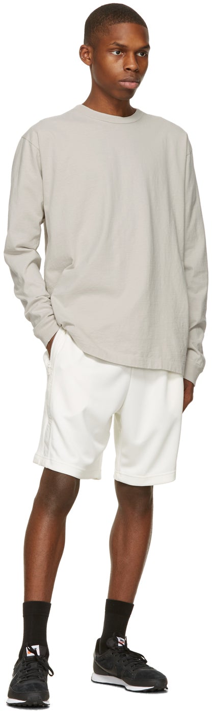 John Elliott Grey University Long Sleeve T-Shirt