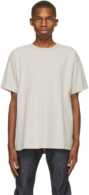 John Elliott Grey University T-Shirt - T-shirt John Elliott Grey University - John Elliott Gray University T 셔츠