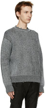 John Elliott Grey Wool Structure Sweater