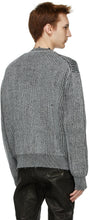 John Elliott Grey Wool Structure Sweater