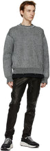 John Elliott Grey Wool Structure Sweater