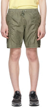 John Elliott Khaki Cotton Poplin Frame Shorts - Short de cadre en popeline de coton de John Elliott Khaki - 존 엘리엇 카키 코튼 포플린 프레임 반바지