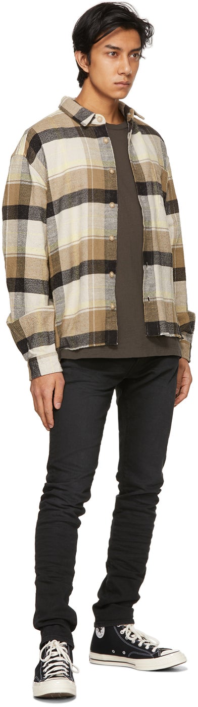 John Elliott Khaki Hemi Oversized Shirt
