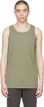 John Elliott Khaki Rugby Tank Top - John Elliott Kaki Rugby Débardeur - 존 엘리엇 카키 럭비 탱크 탑