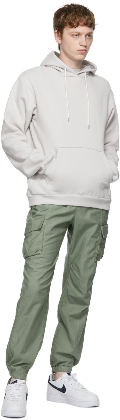 John Elliott Khaki Sateen Cargo Pants