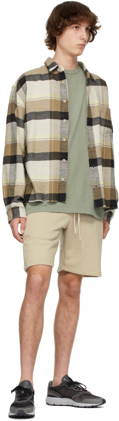 John Elliott Khaki University Long Sleeve T-Shirt