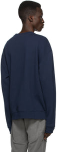 John Elliott Navy Crew Beach Sweatshirt