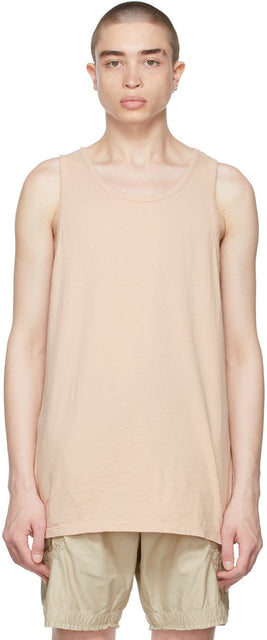 John Elliott Pink Rugby Tank Top - Tapot de rugby rose John Elliott - 존 엘리엇 핑크 럭비 탱크 탑