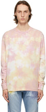 John Elliott Pink Tie-Dye University Long Sleeve T-Shirt - T-shirt à manches longues à manches longues de John Elliott rose - 존 엘리엇 핑크 넥타이 - 염료 대학 긴 소매 티셔츠