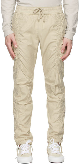 John Elliott Tan Cotton Poplin Frame Cargo Pants - John Elliott Tan Cotton Coorgo Cadre Pantalon de cargaison - 존 엘리엇 탄 코튼 포플린 프레임화물 바지