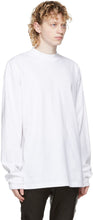 John Elliott White 900 Mock Neck Long Sleeve T-Shirt