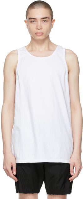 John Elliott White Rugby Tank Top - Tapot de rugby blanc John Elliott - John Elliott White 럭비 탱크 탑