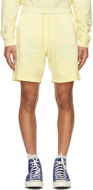 John Elliott Yellow Exposure Shorts - Short d'exposition jaune John Elliott - John Elliott 노란색 노출 반바지