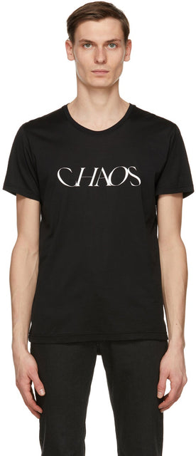 Johnlawrencesullivan Black 'Chaos' T-Shirt - T-shirt JohnlawrfeuLivan Black 'Chaos' - Johnlawrencesullivan Black 'Chaos'티셔츠