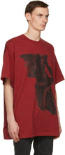 Johnlawrencesullivan Red Oversized Print T-Shirt