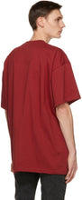 Johnlawrencesullivan Red Oversized Print T-Shirt
