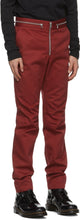 Johnlawrencesullivan Red Zipped Trousers