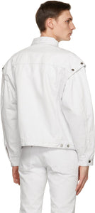 Johnlawrencesullivan White Denim Shoulder Button Jacket