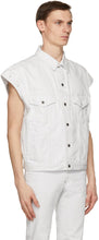 Johnlawrencesullivan White Denim Shoulder Button Jacket