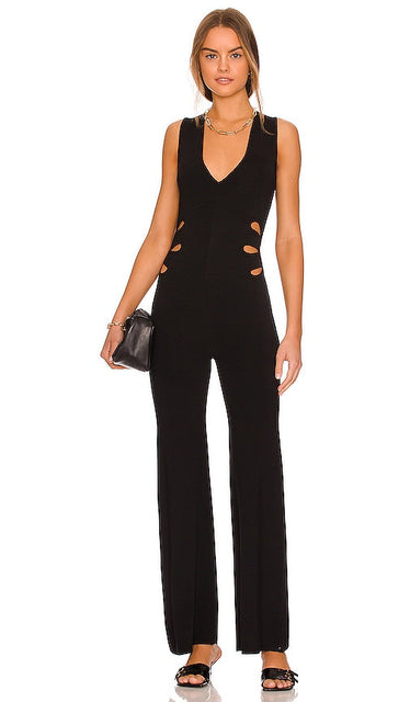 JoosTricot Cher Cut Out Jumpsuit in Black Joostricot Cher a coupé la combinaison en noir joostricot雪儿切出黑色连身裤