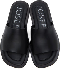 Joseph Black Softy Pool Sandals