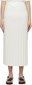 Joseph Off-White Textured Rib Knit Skirt - Joseph Opcle-blanc Texture Knit Knit - Joseph Off-white 질감 된 rib 니트 스커트