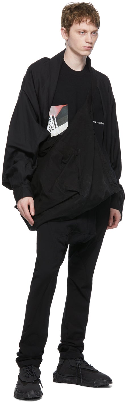 Julius Black Cotton Dry Sweat Lounge Pants