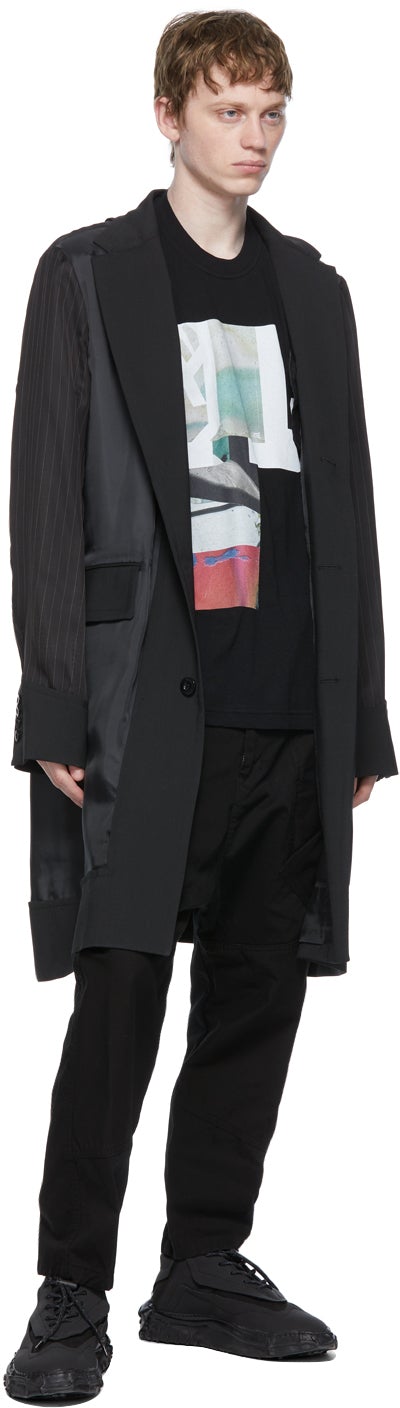 Julius Black 'NILÃ¸S' Jersey Large Print T-Shirt