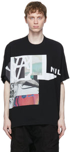 Julius Black 'NILÃ¸S' Jersey Large Print T-Shirt - JULIUS Black 'Nilã¸s' Jersey Grand T-shirt imprimé - Julius Black 'NilÃ¼s'저지 대형 프린트 티셔츠