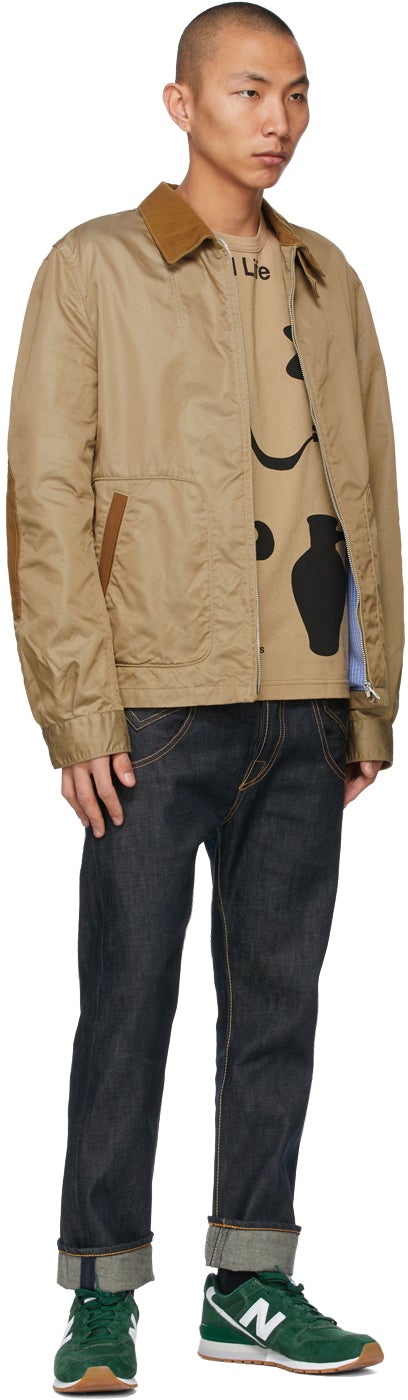 Junya Watanabe Beige Jasper Morrison Edition 'The Hard Life' T-Shirt