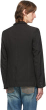 Junya Watanabe Black Gabardine Garment-Dyed Blazer