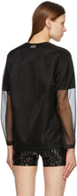 Junya Watanabe Black Mesh Long Sleeve T-Shirt