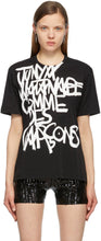 Junya Watanabe Black Signed T-Shirt - T-shirt signé noir Junya Watanabe - Junya Watanabe 검은 색 서명 된 티셔츠