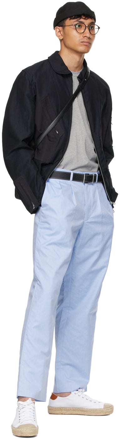 Junya Watanabe Blue Cotton Trousers