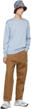 Junya Watanabe Blue Silk Jersey Thin Sweater